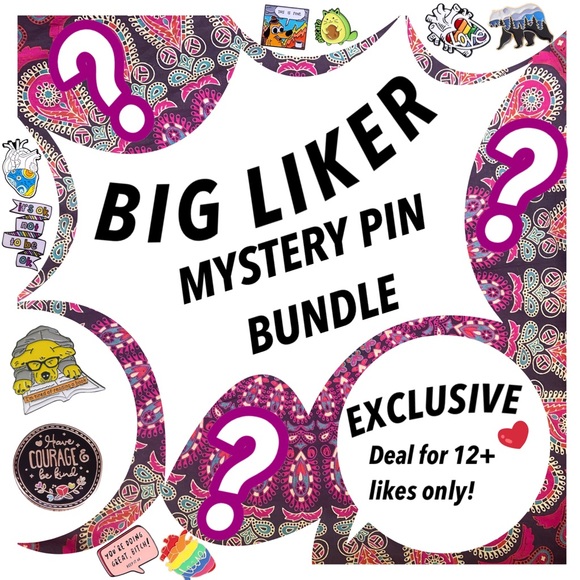 2 PIN MYSTERY BUNDLE - MUST HAVE 12+ LIKES - Picture 1 of 8